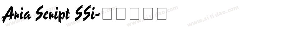 Aria Script SSi字体转换